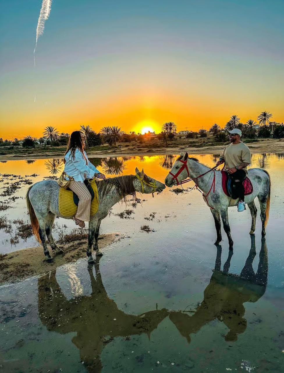 Balade à cheval vers l’Île aux Flamants Roses